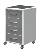 Movable cabinets made of aluminum profiles ТА-3